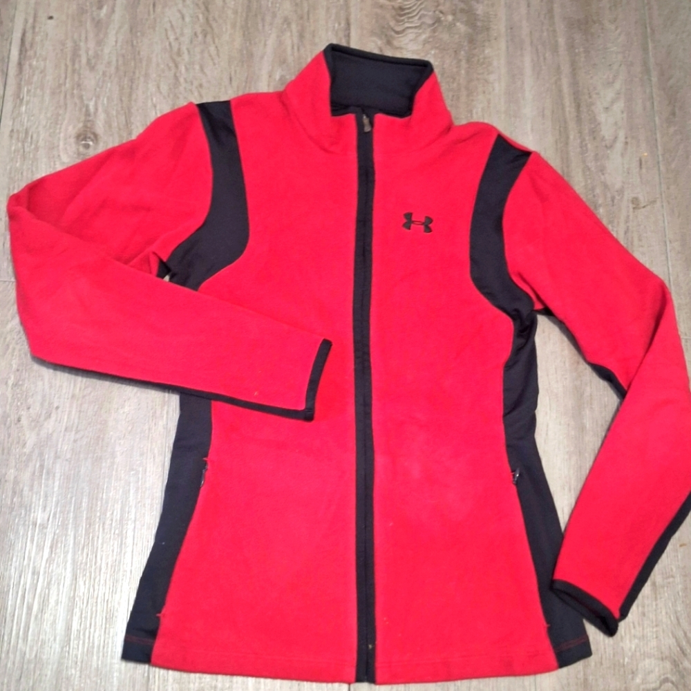 Under Armour Full Zip Fleece Jacket Cold Gear Womans Size XSmall